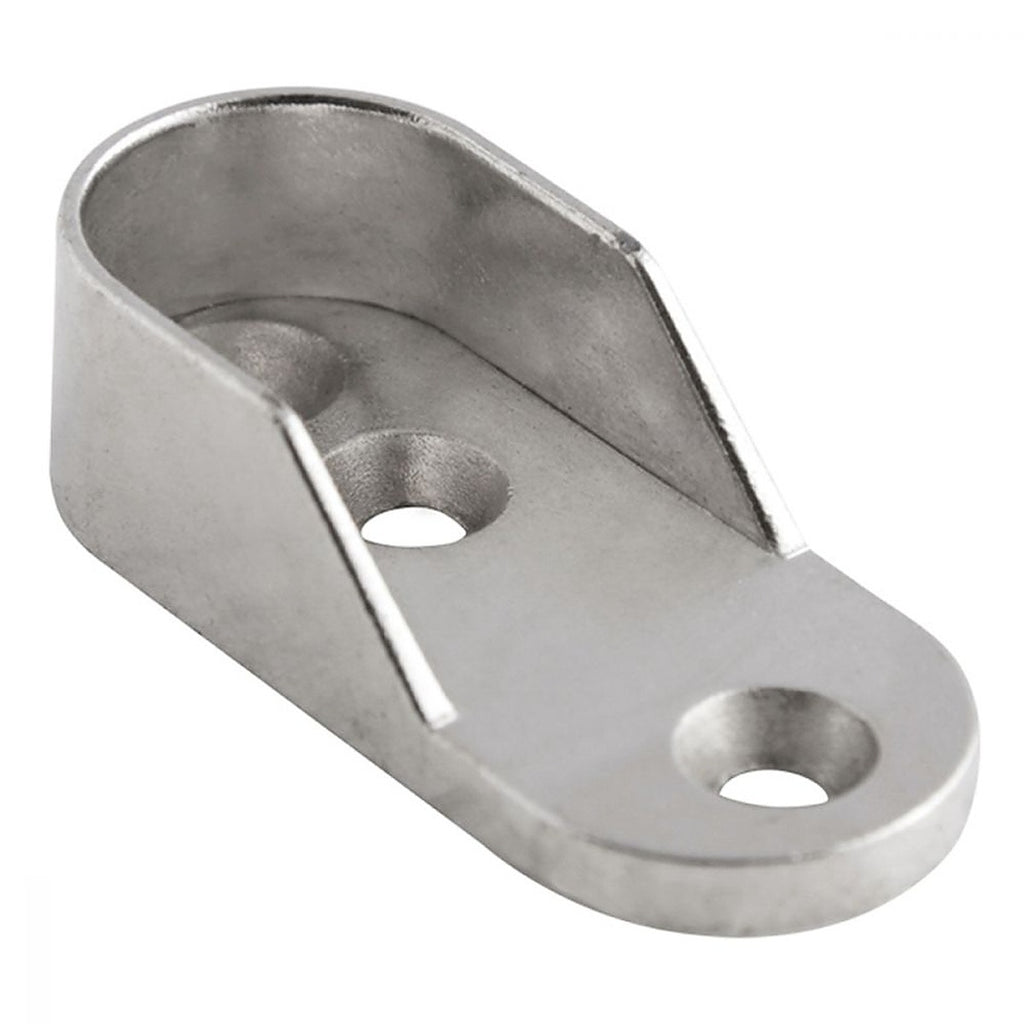 Brida para Tubo para Closet Ovalado con Tornillos Níquel