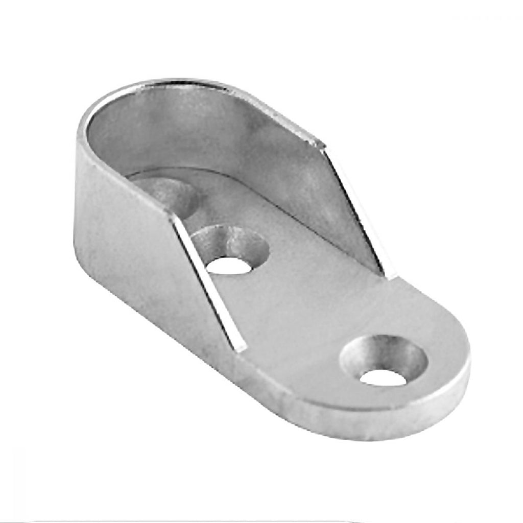 Brida para Tubo para Closet Ovalado con Tornillos Cromado