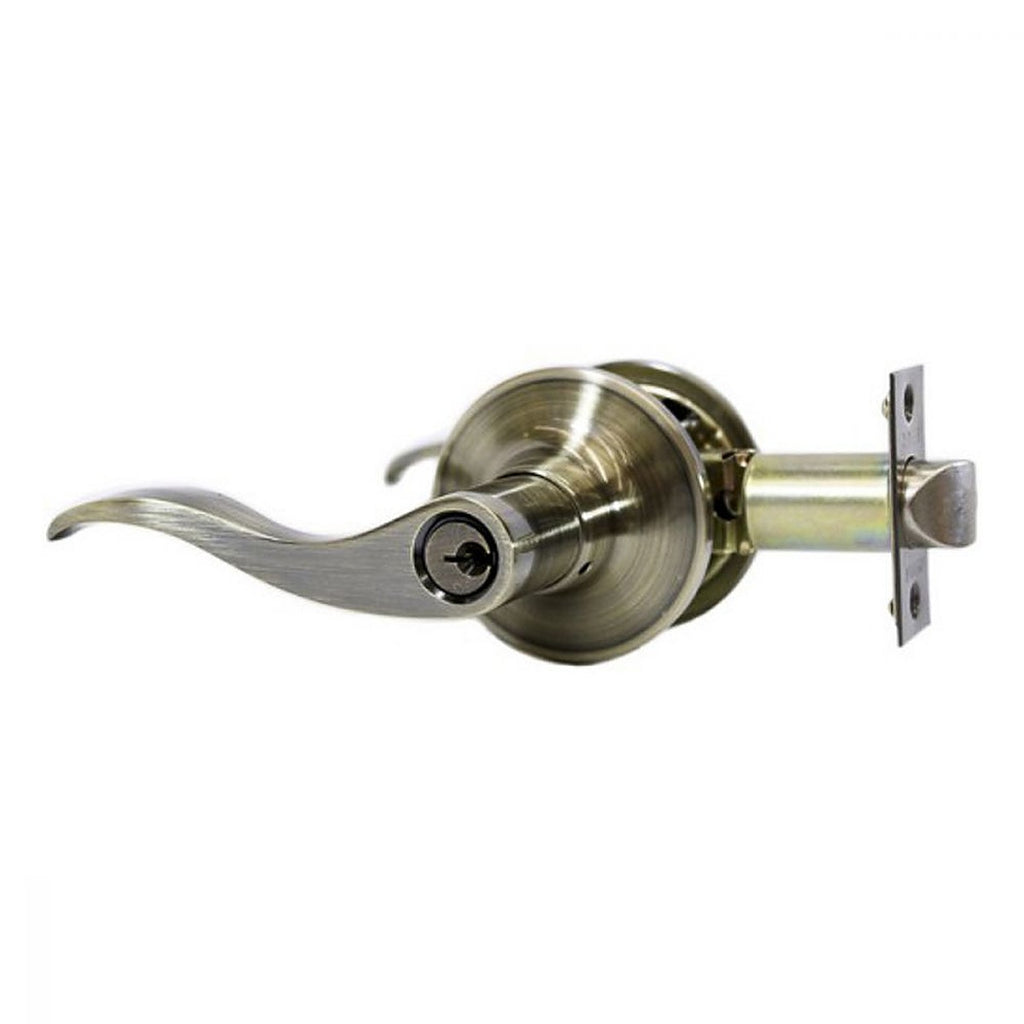 Cerradura Manija Tubular Recamara Latón Antiguo Royal