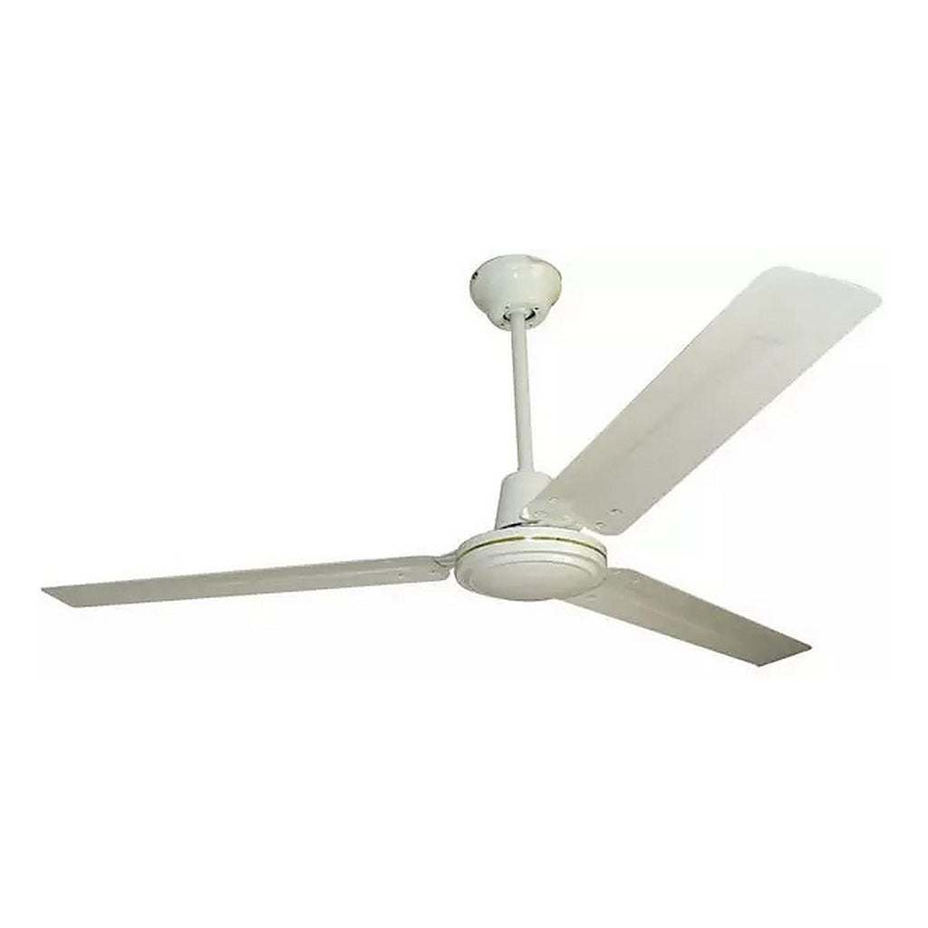 Ventilador para Techo Industrial 56” 5 Velocidades 3 Aspas con Control de Pared Blanco - D1 7757
