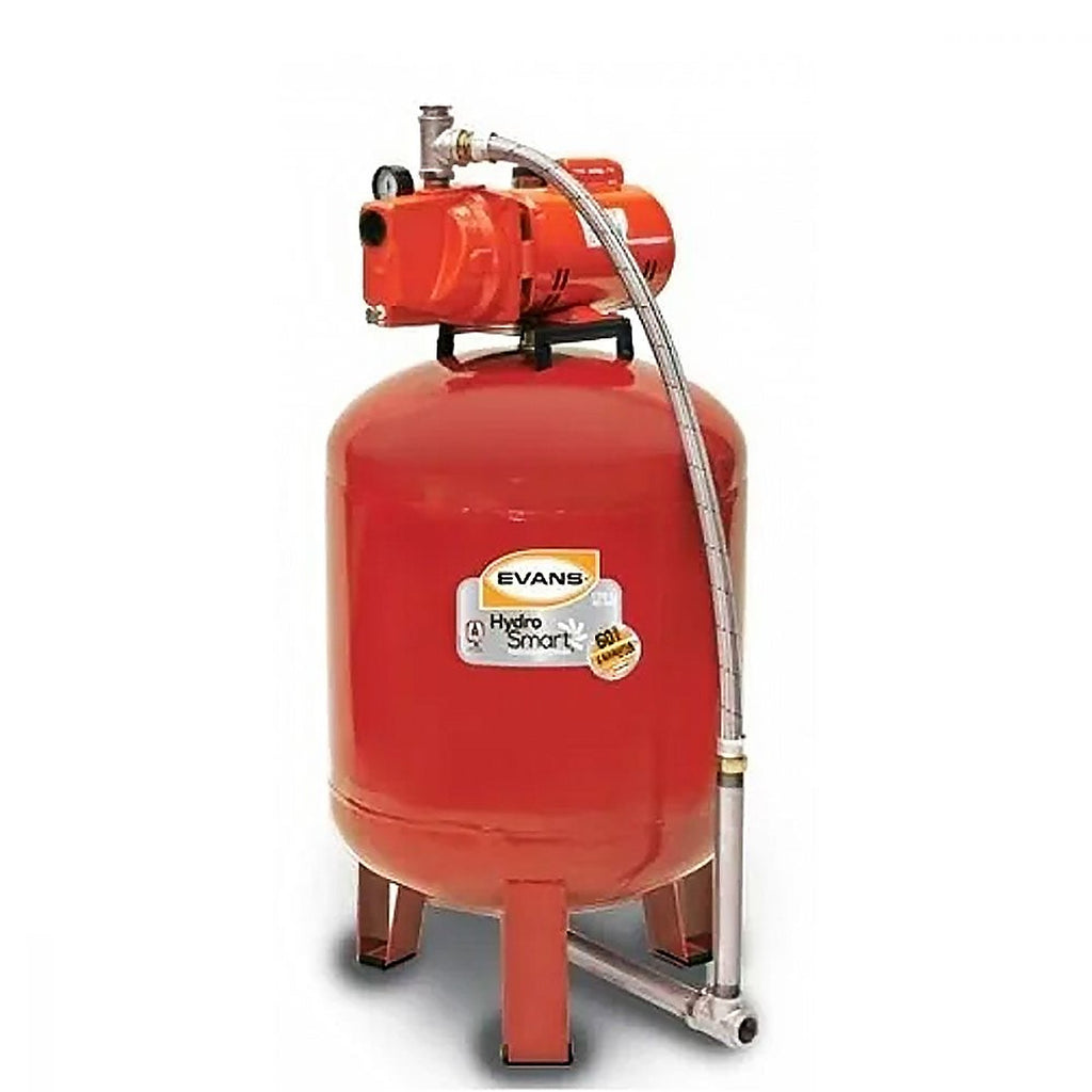 Hidroneumático Vertical 1 HP 170 lt Bomba Jet 1 HP Succión con Descarga 1.1/4”x1”