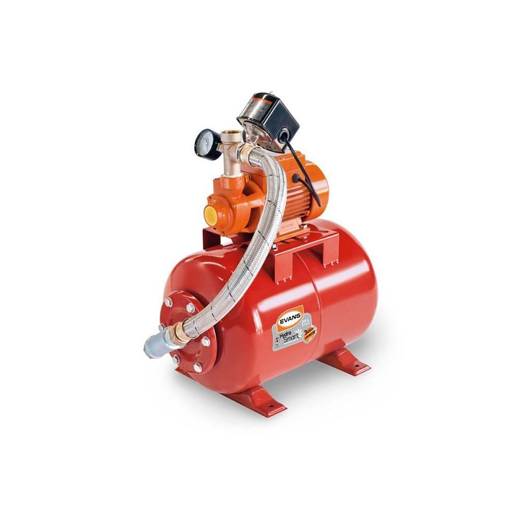 Hidroneumático Horizontal 1/2 HP 24 lt Bomba Jet Succión con Descarga 1x1