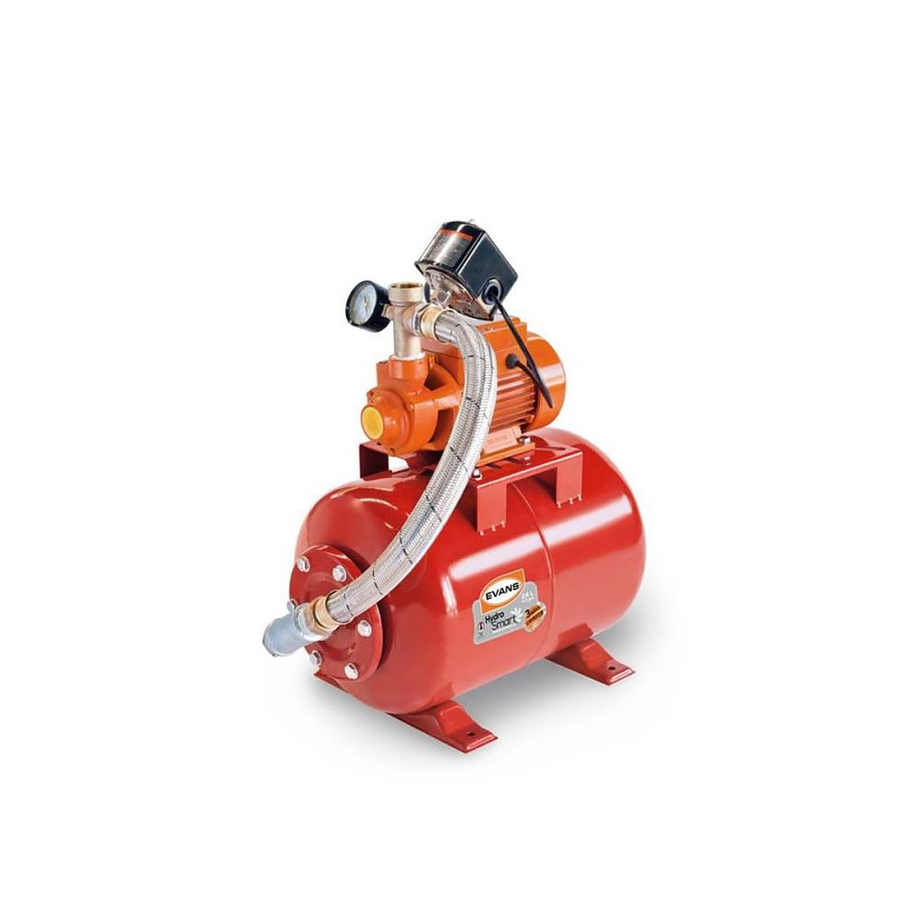 Hidroneumático Horizontal 1 HP 24 lt Bomba Jet Succión con Descarga 1x1