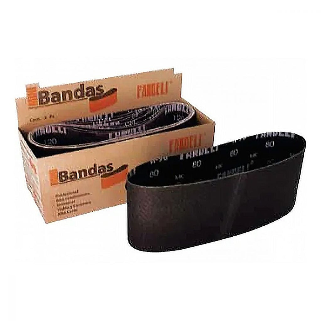 Banda de Lija 4 ” X 24 ” Grano 180 para Vidrio