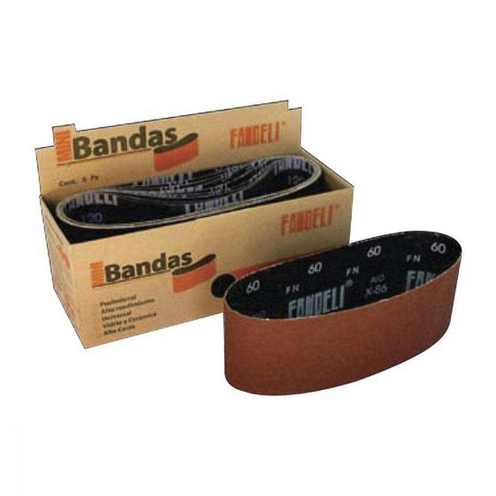 Banda de Lija 4” X 36” Grano 120 para Madera y Metal