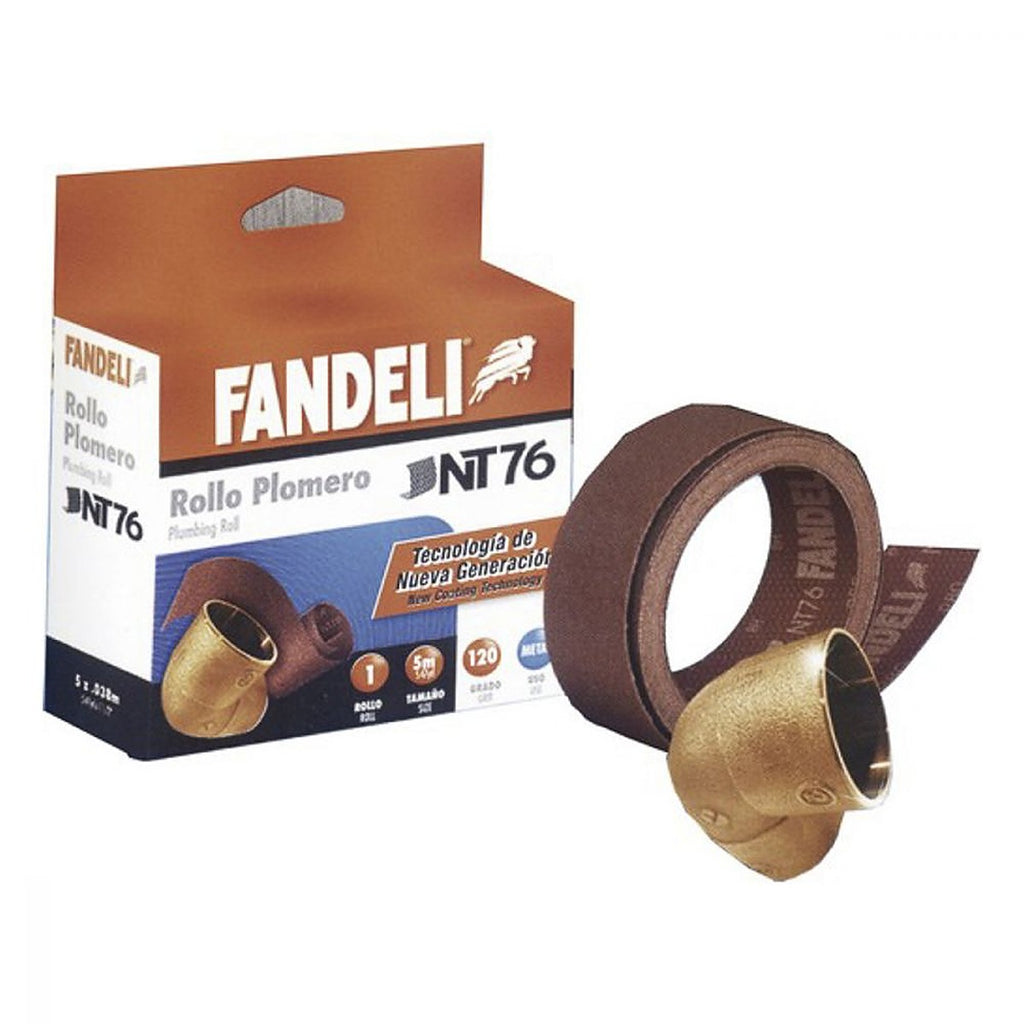 Rollo de Lija para Plomero G120 38 mm X 45.72 mt