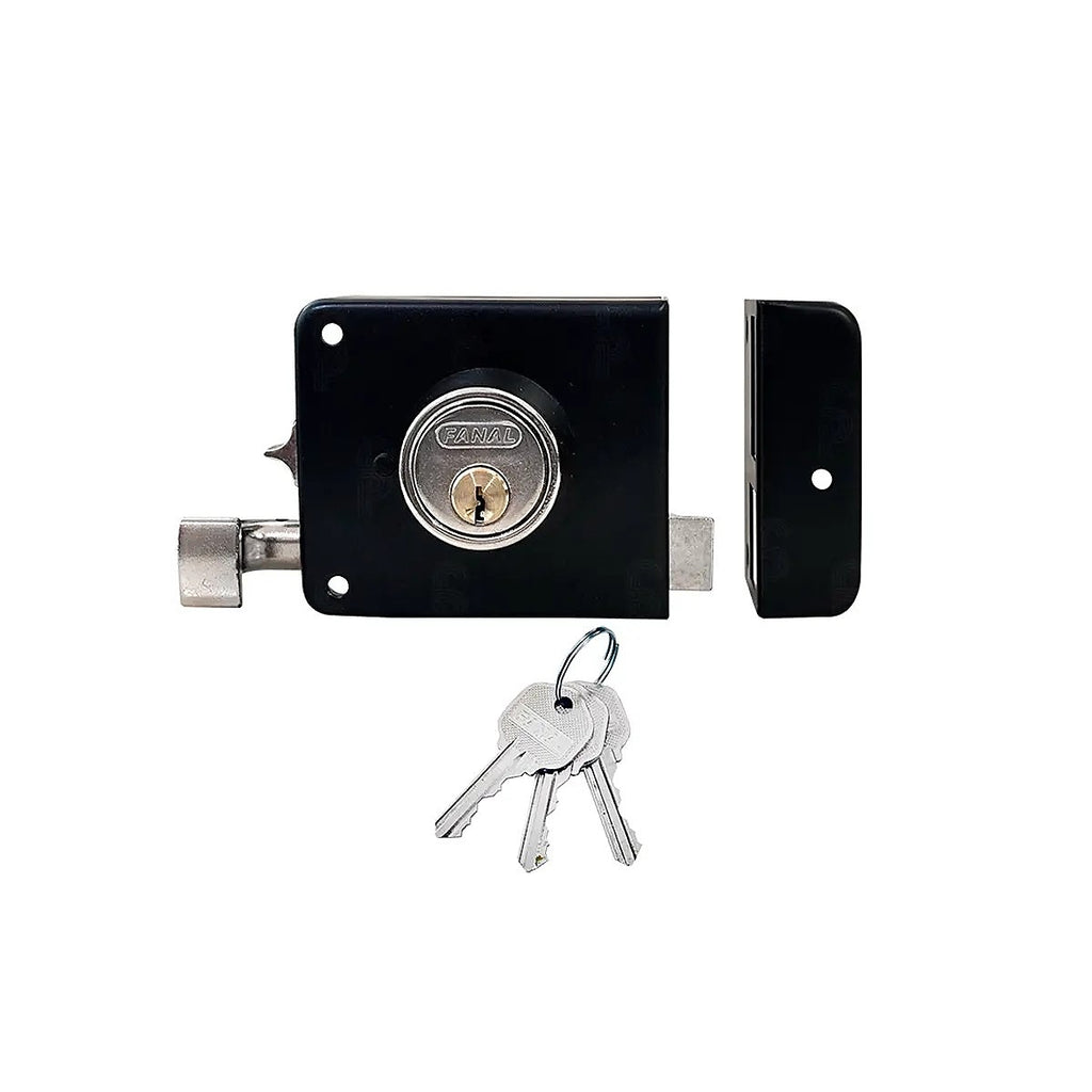 Cerradura de Sobreponer Der Clásica Negro