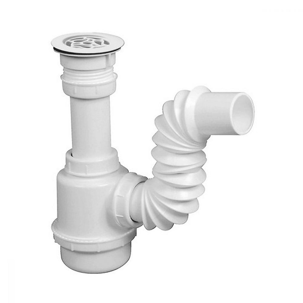 Cespol Flexible Rejilla Plástica y Bote Grande