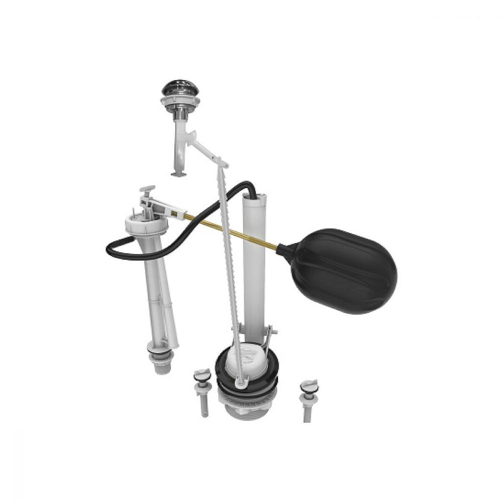 Juego de Herrajes para W.C. de 2” con Válvula de Admisión de 8.1/2” con Push Button Superior