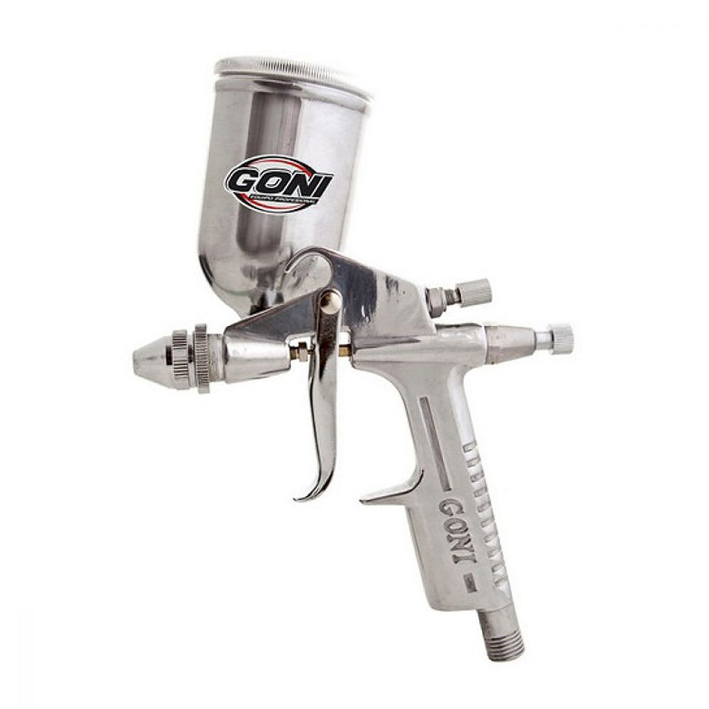 Pistola para Pintar de Gravedad Vaso Aluminio 100 ml Mini de Retoque
