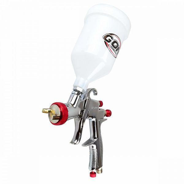 Pistola para Pintar de Gravedad Vaso Plástico 600 ml Alta Transferencia de Material Hvlp