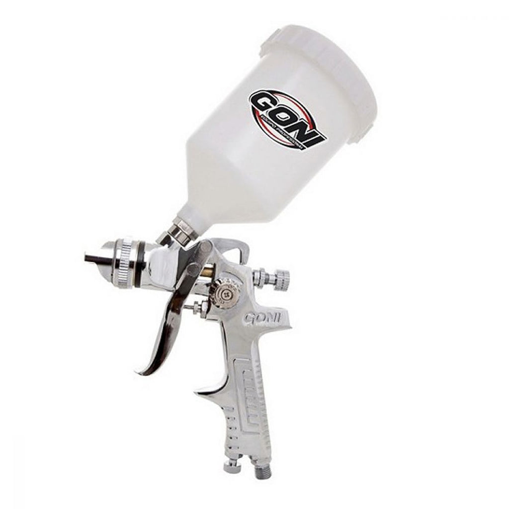 Pistola para Pintar de Gravedad Vaso Plástico 600 ml Boquilla 1.7 mm Hvlp