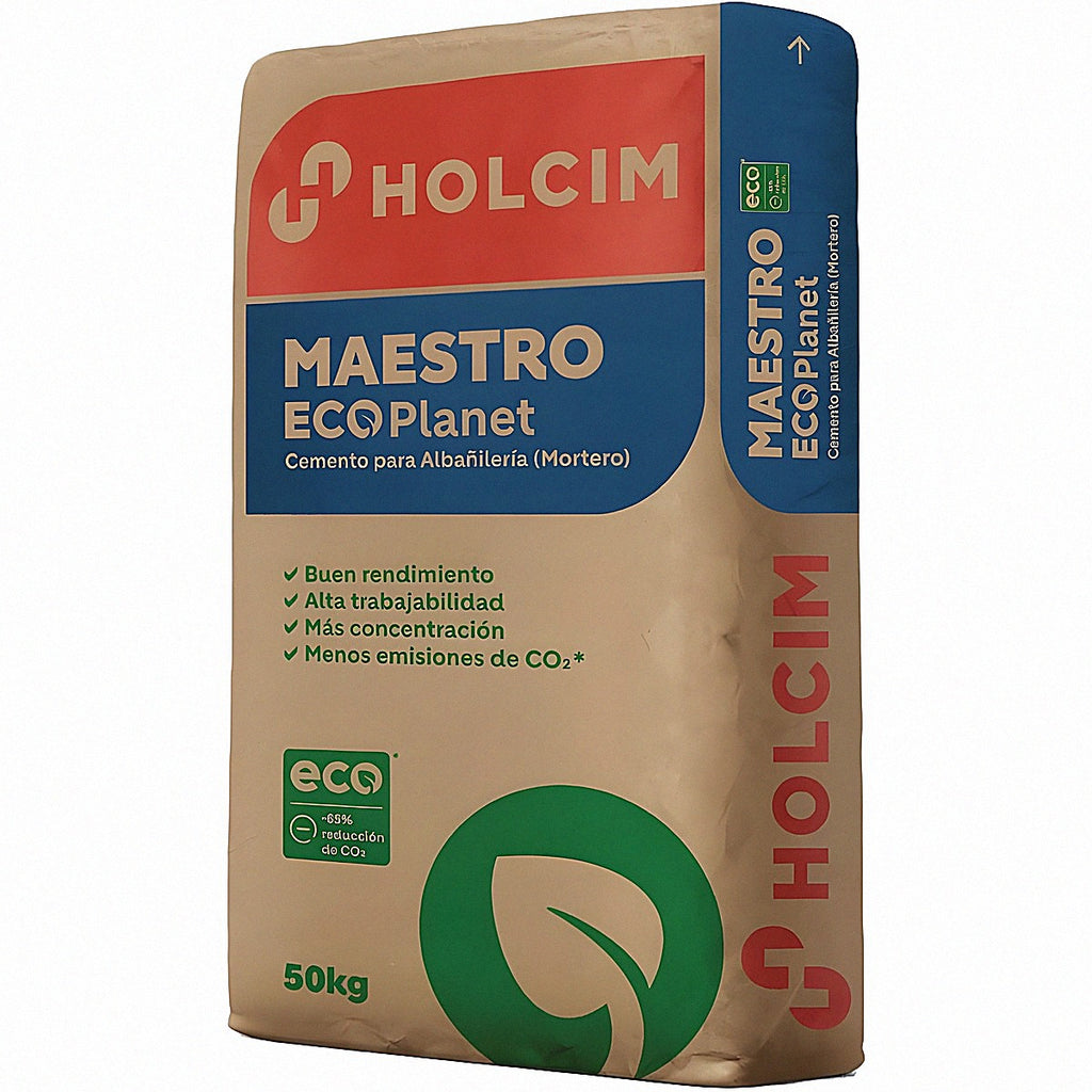 Mortero cementicio 50 kg para albañilería (Maestro)