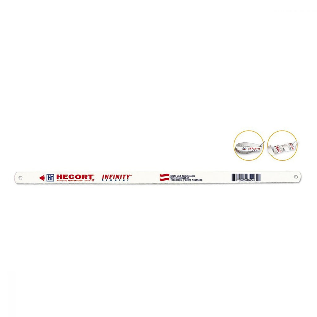 Segueta Manual Bimetálicas 12”x1/2” 18 DPP - H2 04-1812