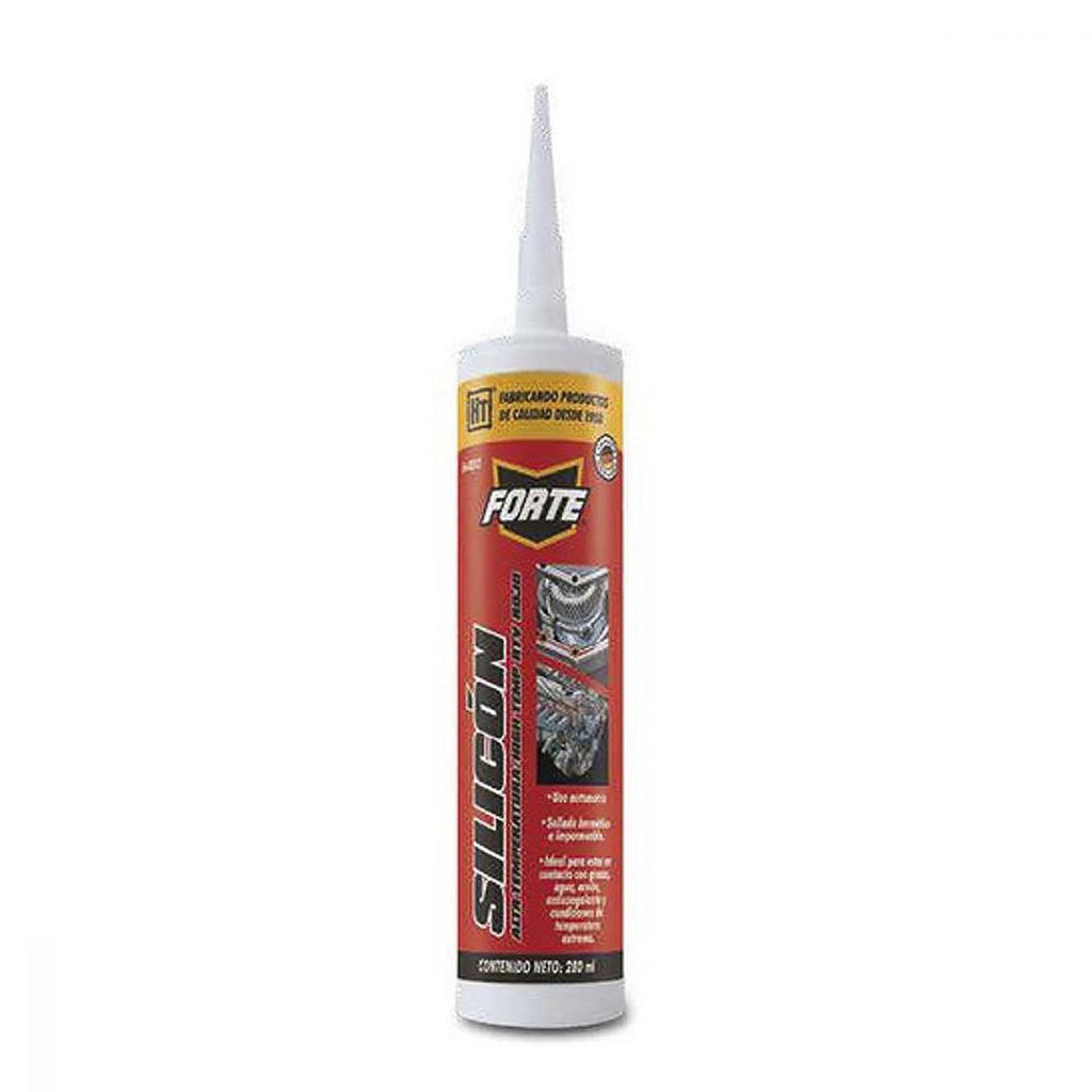 Silicón Automotriz Rtv Alta Temperatura Rojo 280ml
