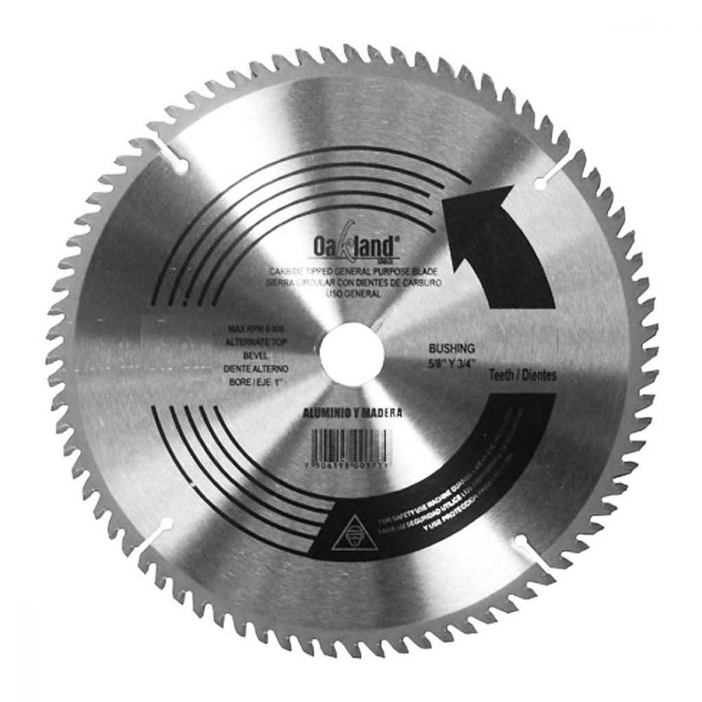 Sierra Circular 7.1/4”x5/8” 40 Dientes Carburo de Tungsteno