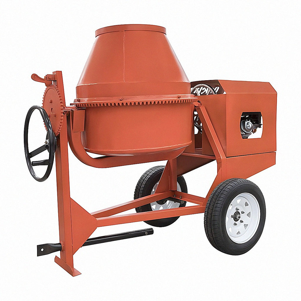 Revolvedora de concreto a gasolina 13 HP capacidad 1 saco (mezcla 275 lts) motor Oakland