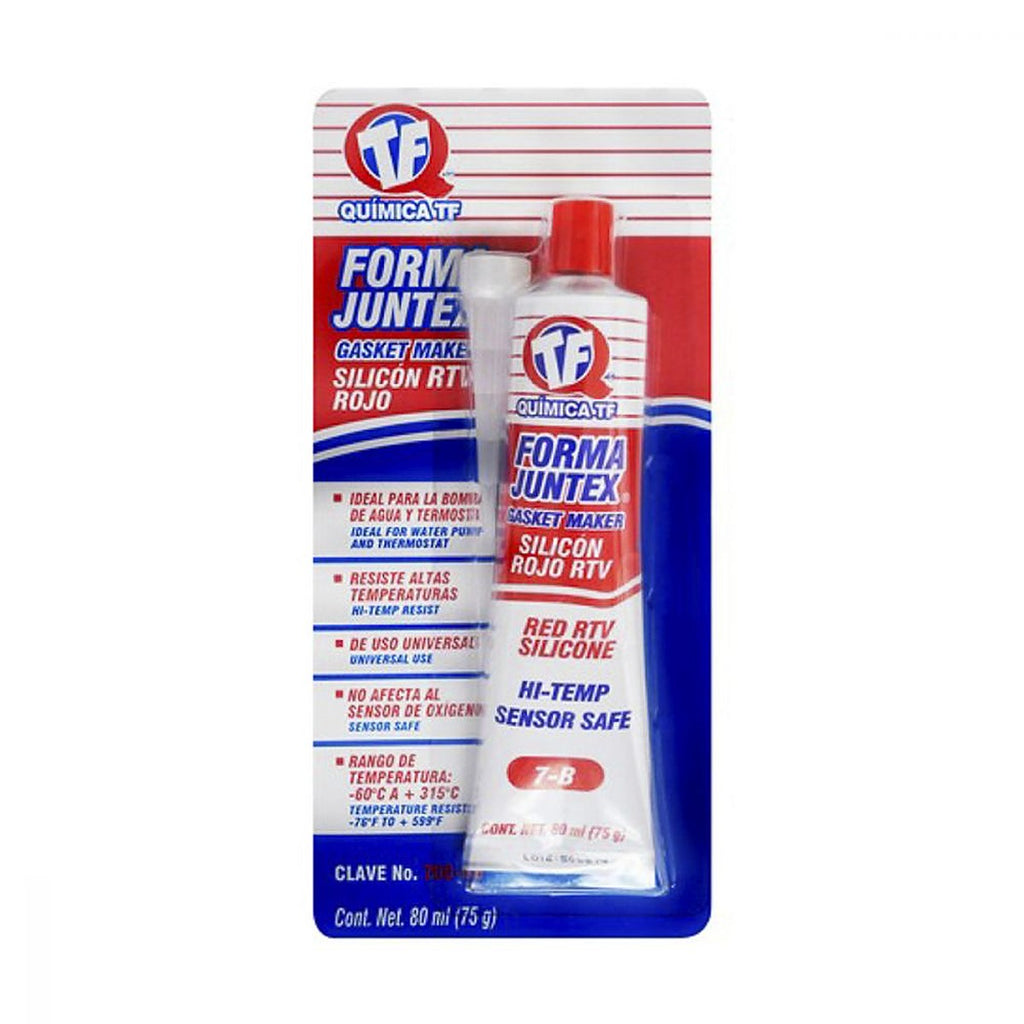 Silicón Automotriz Rtv Alta Temperatura Tubo Rojo Tubo 80ml - I0 700-BB