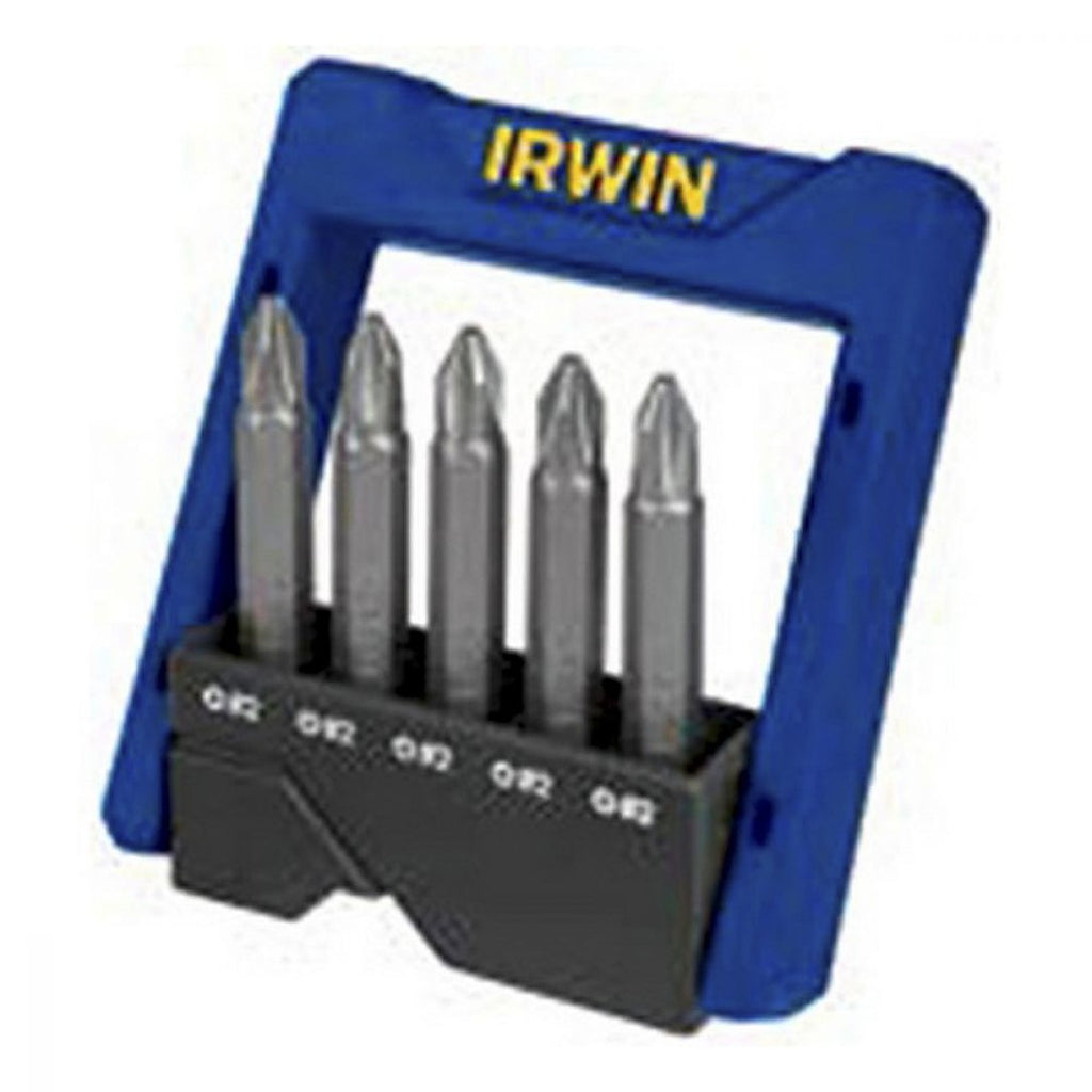 Juego de Puntas Inserto Bit 2”, 5 Piezas - Estuche Tipo Bolsa Power Bits Phillips #2