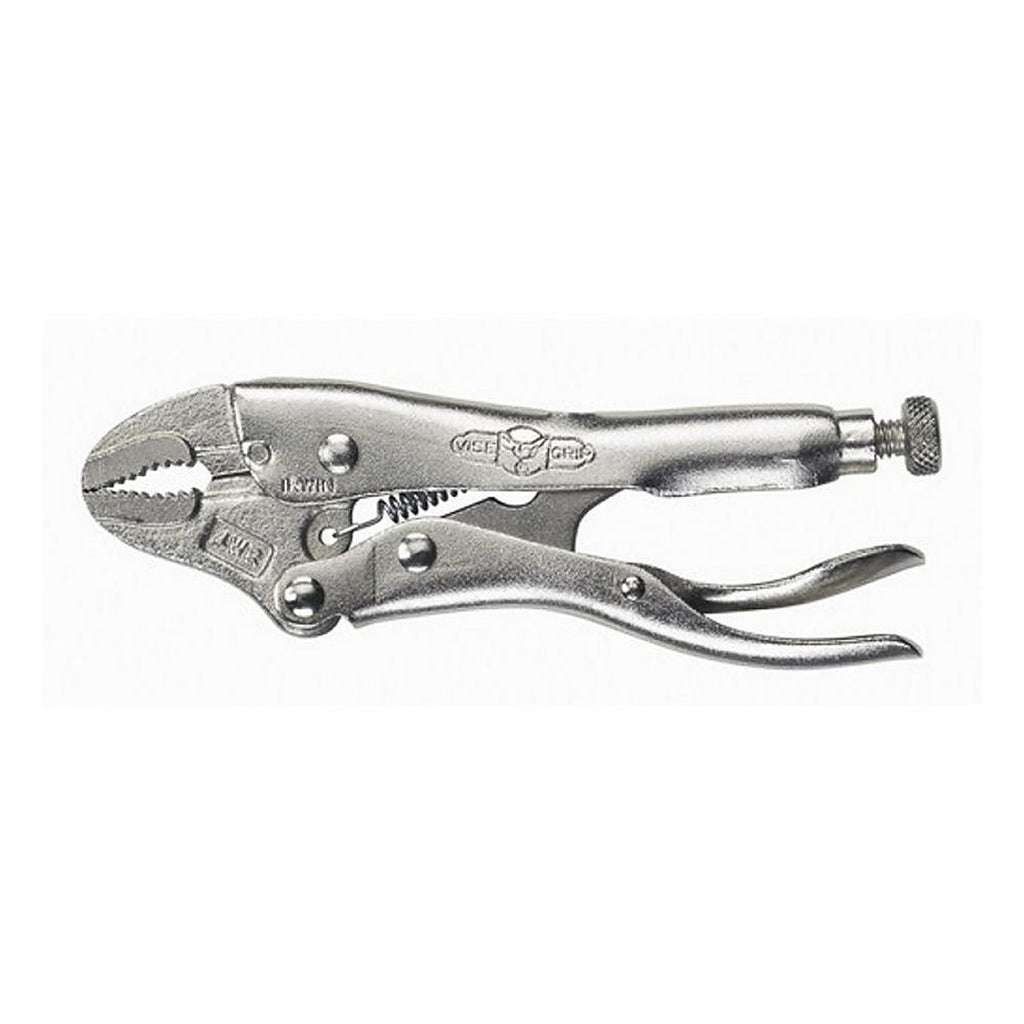 Pinza de Presión Quijada Curva 4” Corta Alambre