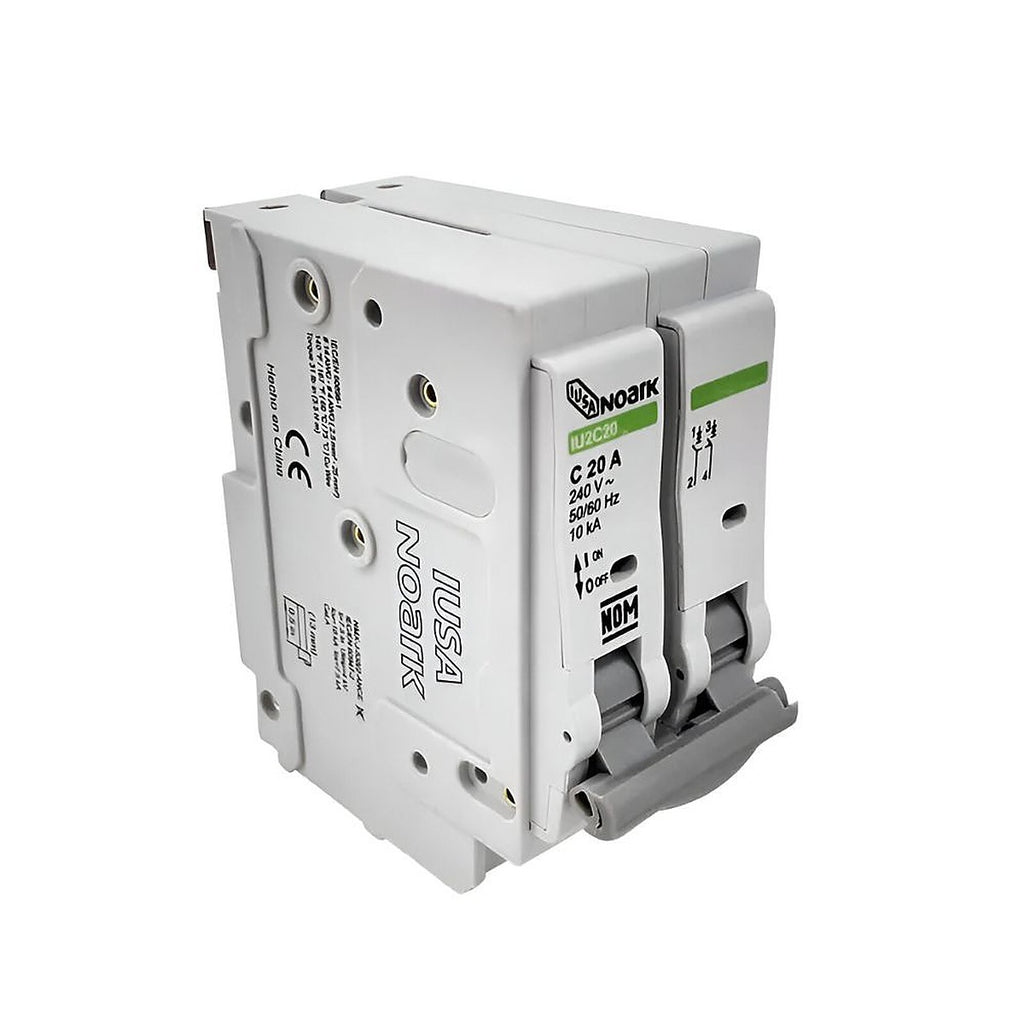 Interruptor Eléctrico Termomagnético 2 Polos 20 A
