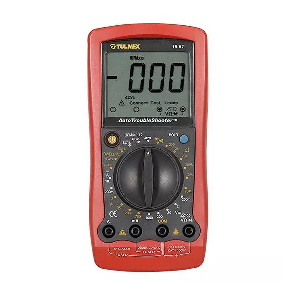 Multímetro Digital Automotriz Voltaje Cd 1000v y Ca 750v