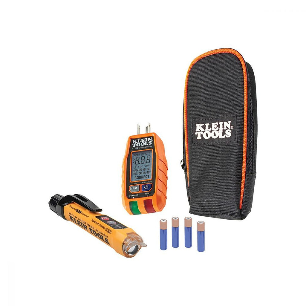 Probador Receptáculo Gfci Pantalla LCD + Detector Indicador Voltaje 12 a 1000v AC sin Contacto