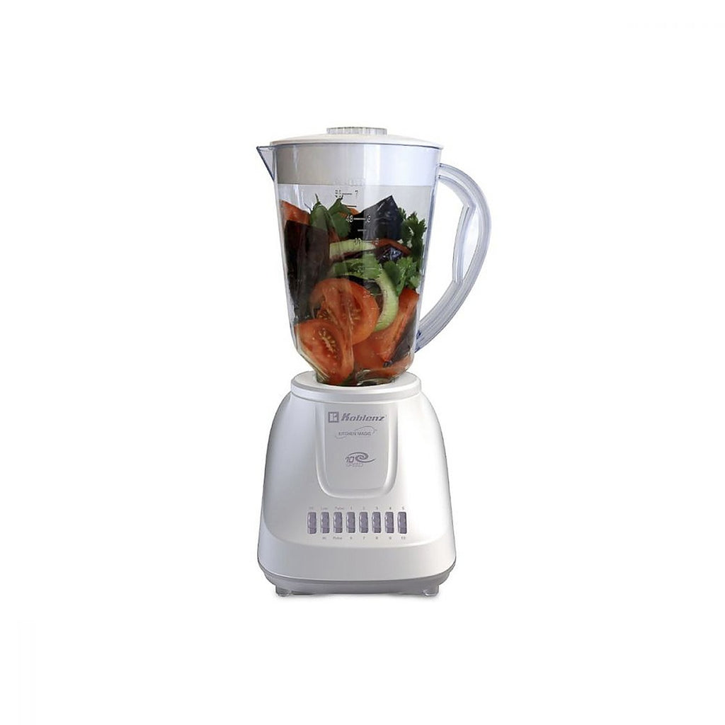 Licuadora 400w 10 Velocidades + 2 Pulsos con Vaso de Plástico 1.625 lt Color Blanco