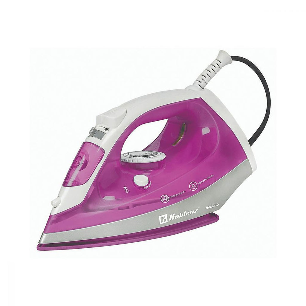 Plancha 1200w Tanque de Agua 220 ml Vapor Vertical Suela Antiadherente Color Rosa