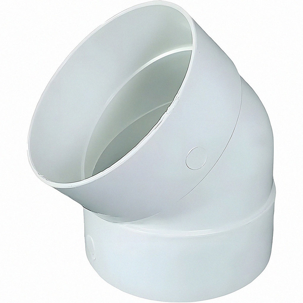 Codo PVC sanitario 45° BXB 1 1/2" (40 mm)