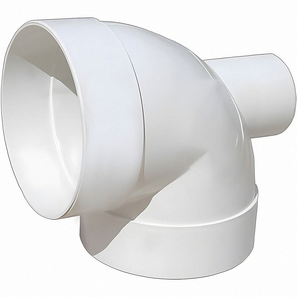 Codo PVC sanitario salida trasera 4" x 2" (110 mm x 50 mm)