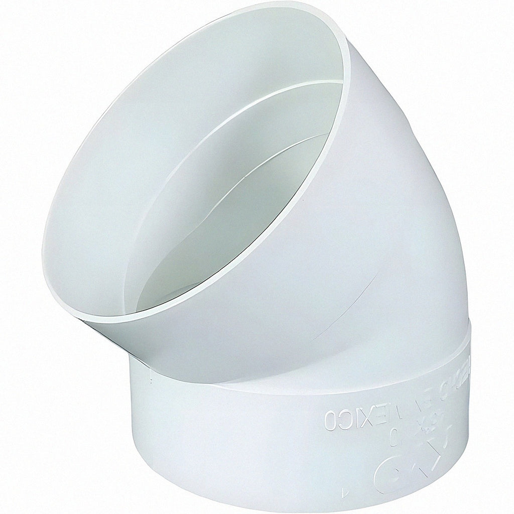 Codo PVC sanitario 45° BXB 4" (110 mm)
