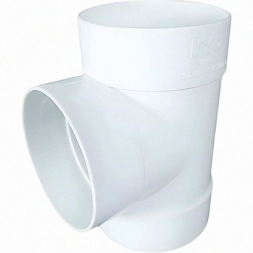 Tee PVC sanitaria sencilla BXBXB 1 1/2" (40 mm)