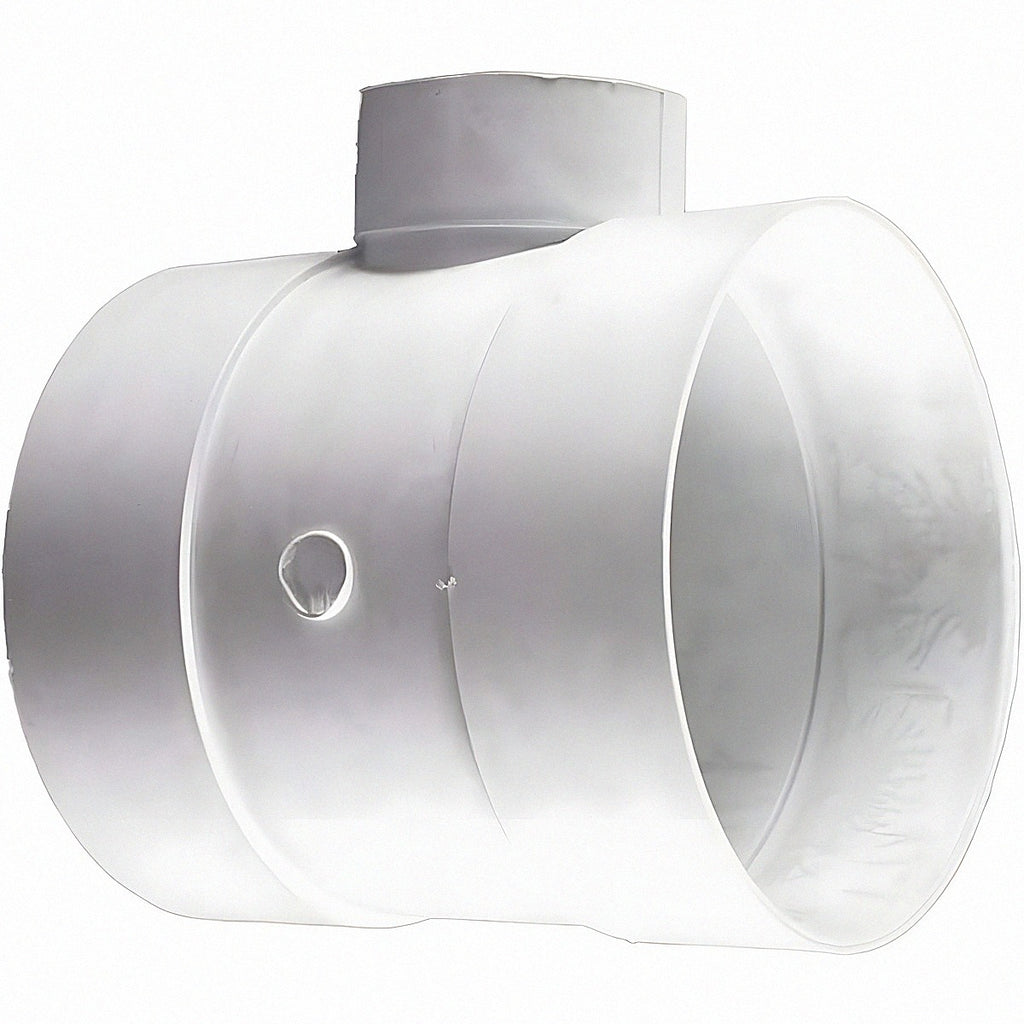 Tee PVC sanitaria sencillo BXBXB 4" x 2" (110 mm x 50 mm)