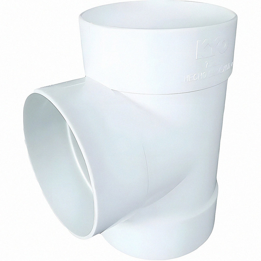 Tee PVC sanitaria sencilla BXBXB 6" (160 mm)