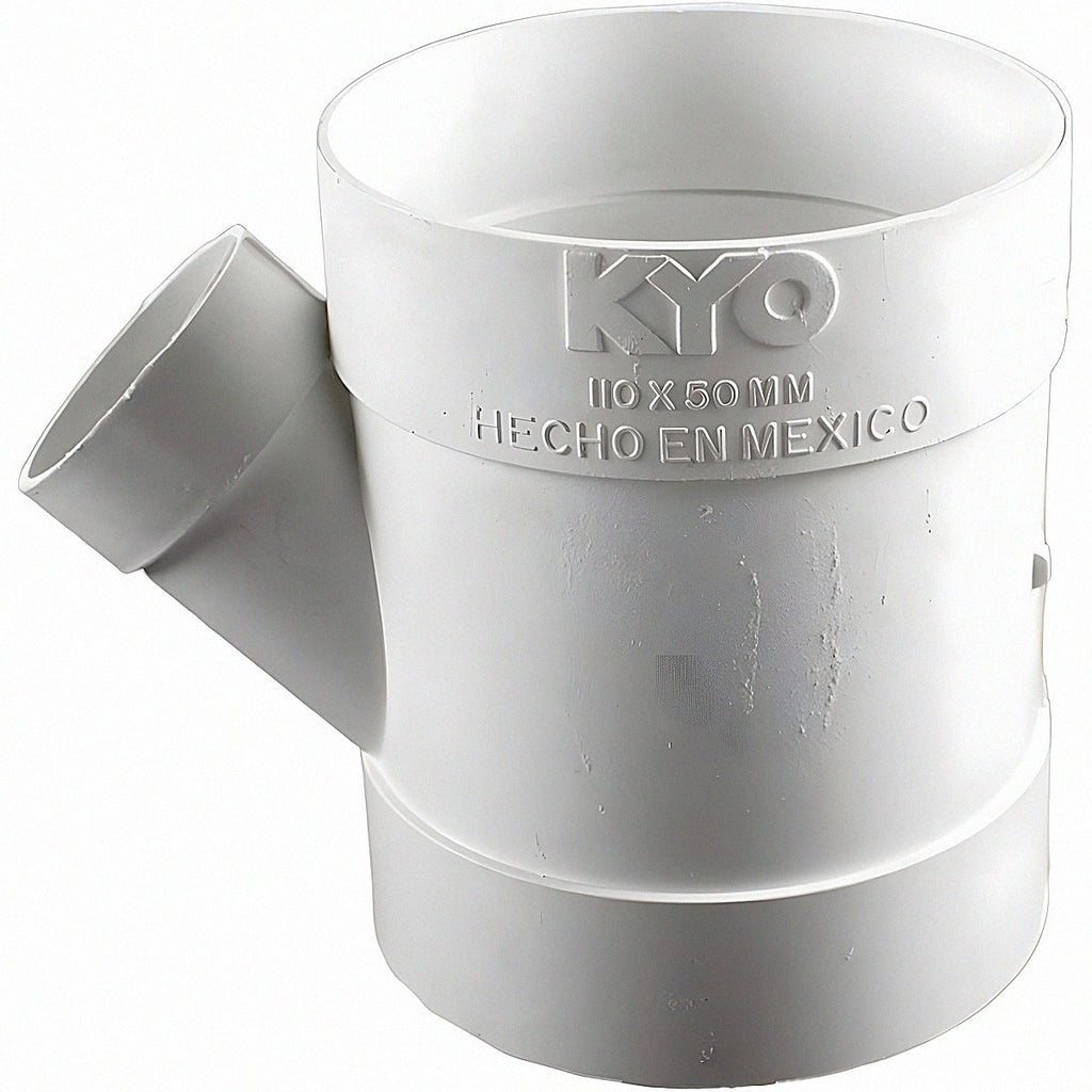 Yee PVC sanit sencilla BXBXB 4" x 2" (110 x 50 mm)