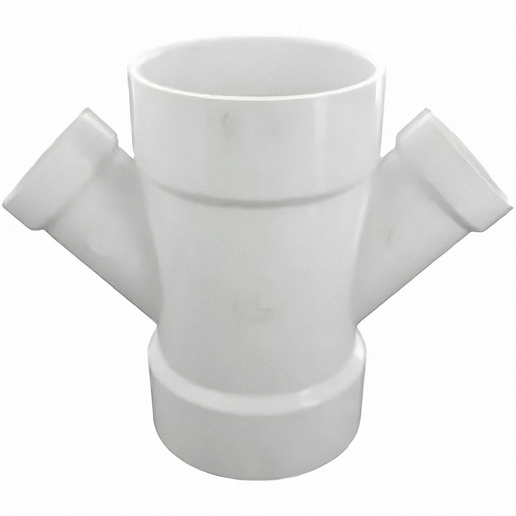 Yee PVC sanit doble BXBXBXB 4" x 2" (110 x 50 mm)