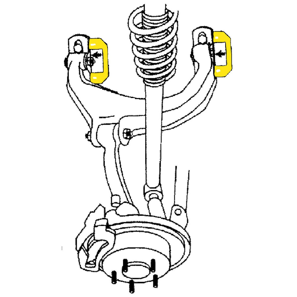 Kit de Calza de Camber Brazo de Control MOOG K7332