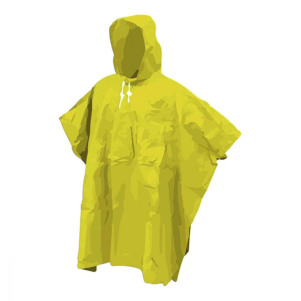 Impermeable Unitalla con Capucha 100% PVC Amarillo con Bolsa Portátil