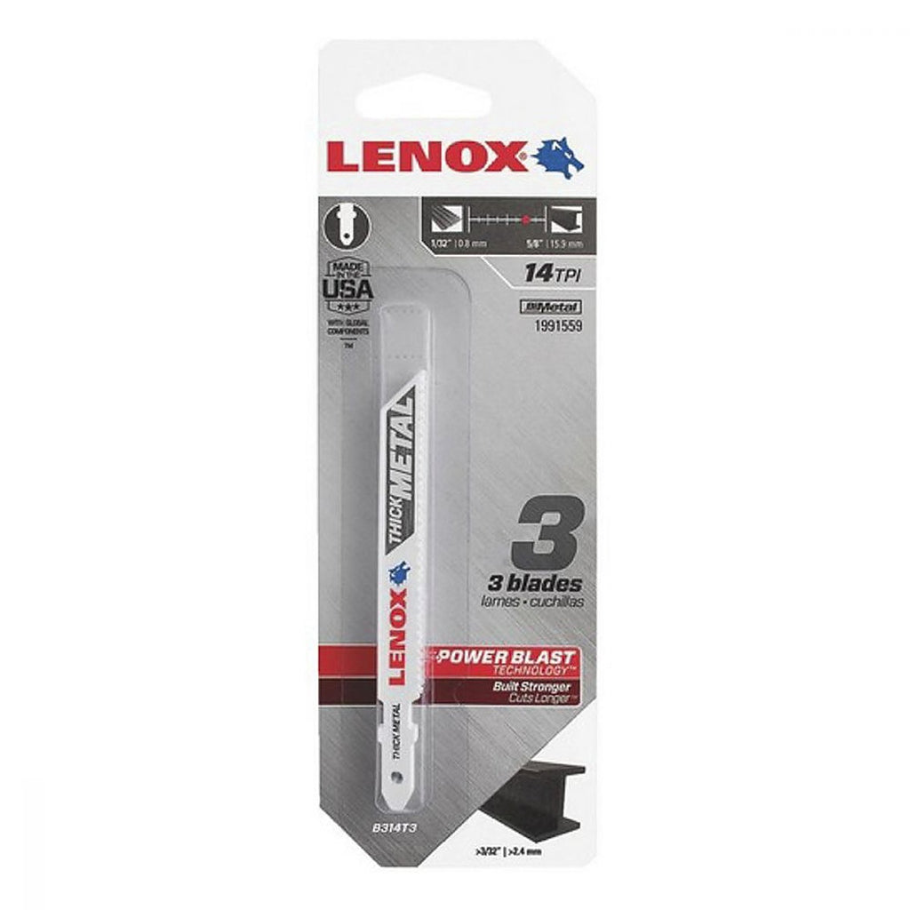 Segueta para Sierra Caladora Tipo T Bimetálica 092 mm X 14 DPP para Metal