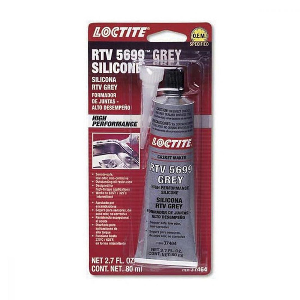 Silicón Automotriz Rtv Alta Temperatura Alto Desempeño Gris 80 gr