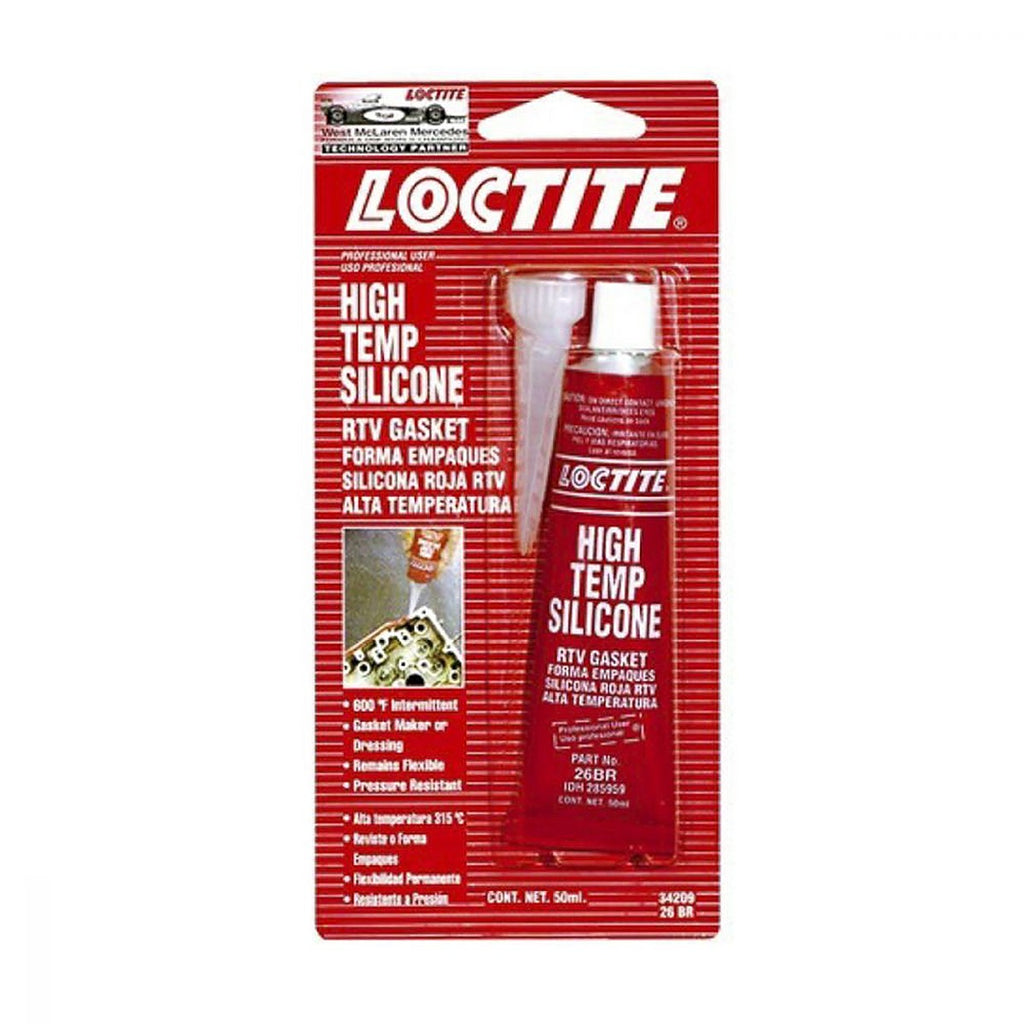 Silicón Automotriz Rtv Alta Temperatura Formador de Juntas Rojo 70 ml