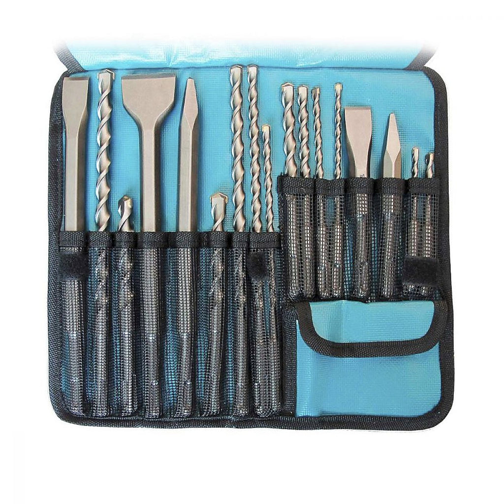 Juego de Brocas y Cinceles Sds-plus Estuche de Lona