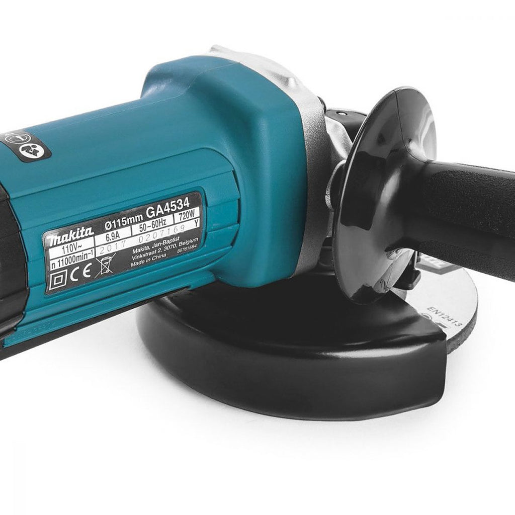 Mini Esmeriladora Angular 4.1/2 720w 12000 rpm 5/8-11 Interruptor de Paleta