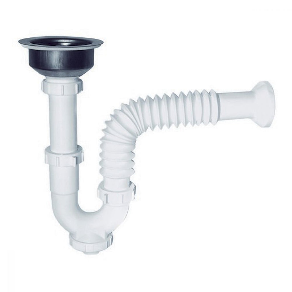 Cespol para Fregadero Flexible con Contra Canasta