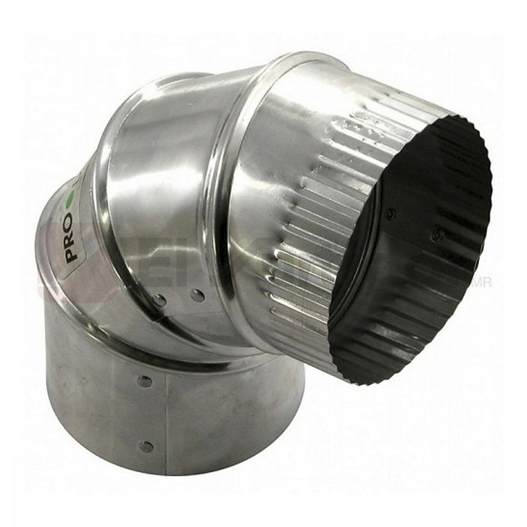 Codo 4” Ajustable 0-90° de Aluminio para Ducto Flexible