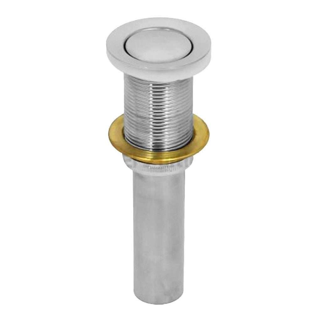 Contra para Lavabo con Tapón Push de Acero Inoxidable sin Rebosadero