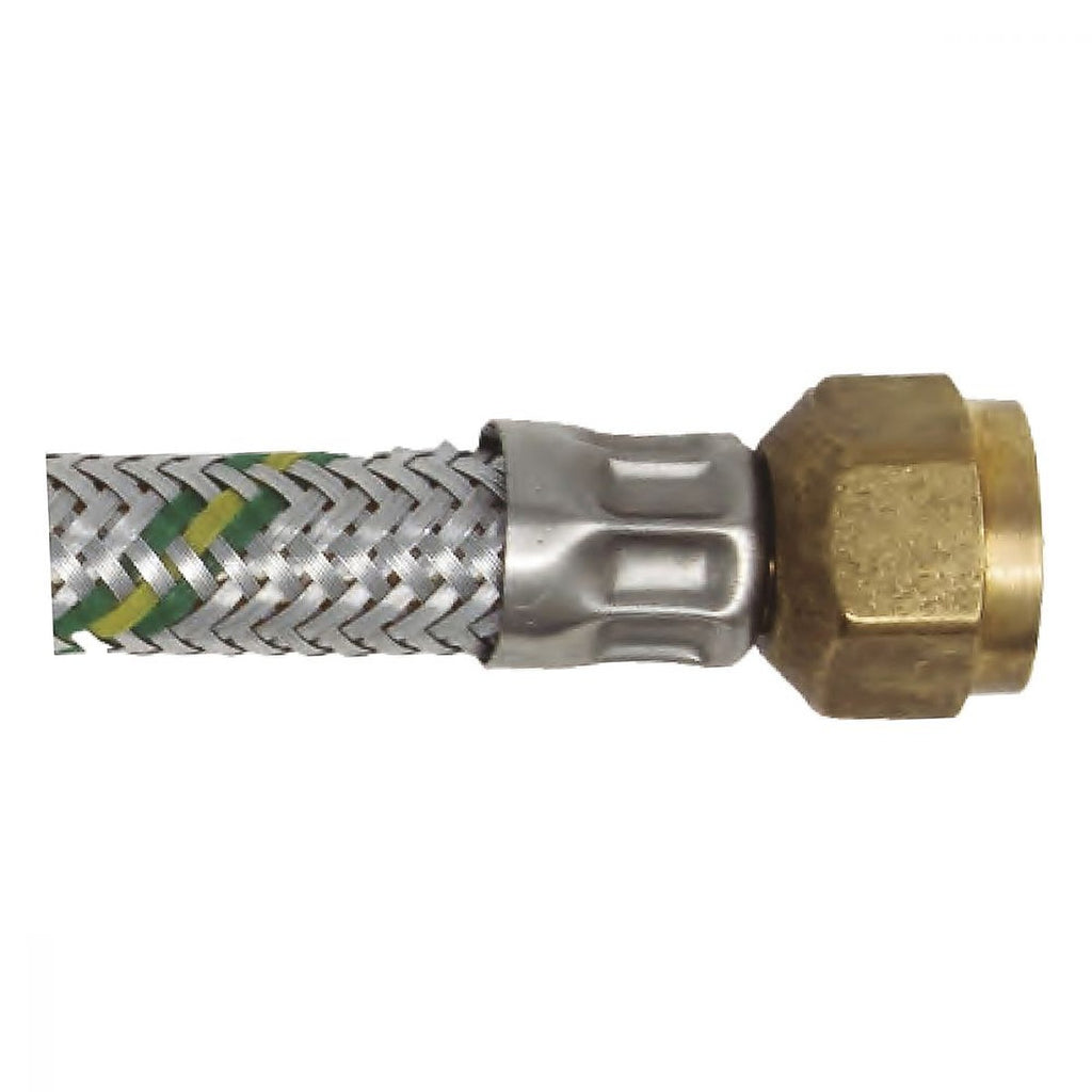 Manguera para Gas Flexible de Aluminio 200 cm Salida 3/8”x3/8”