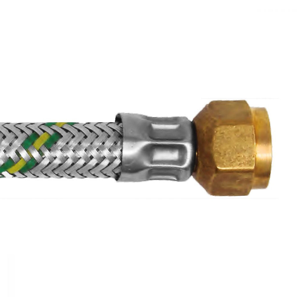 Manguera para Gas Flexible de Aluminio 400 cm Salida 3/8”x3/8”