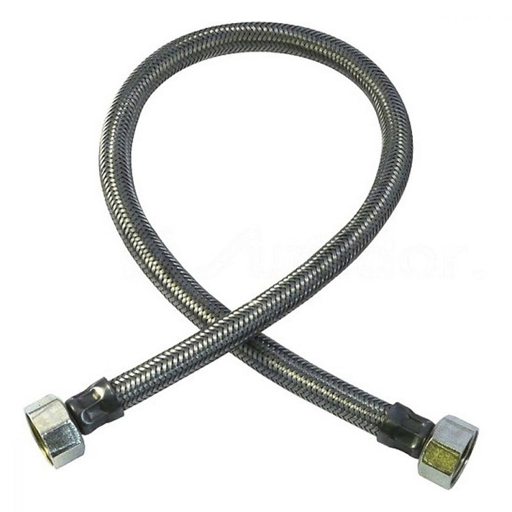 Manguera para Fregadero Flexible de Acero Inoxidable 55 cm Salida1/2”x1/2”